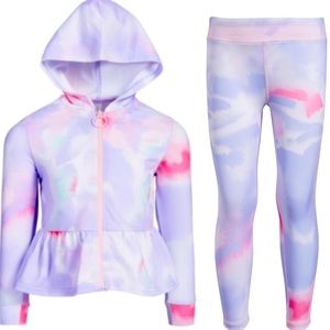 Girl’s Ideology leggings and zip up hoodie set